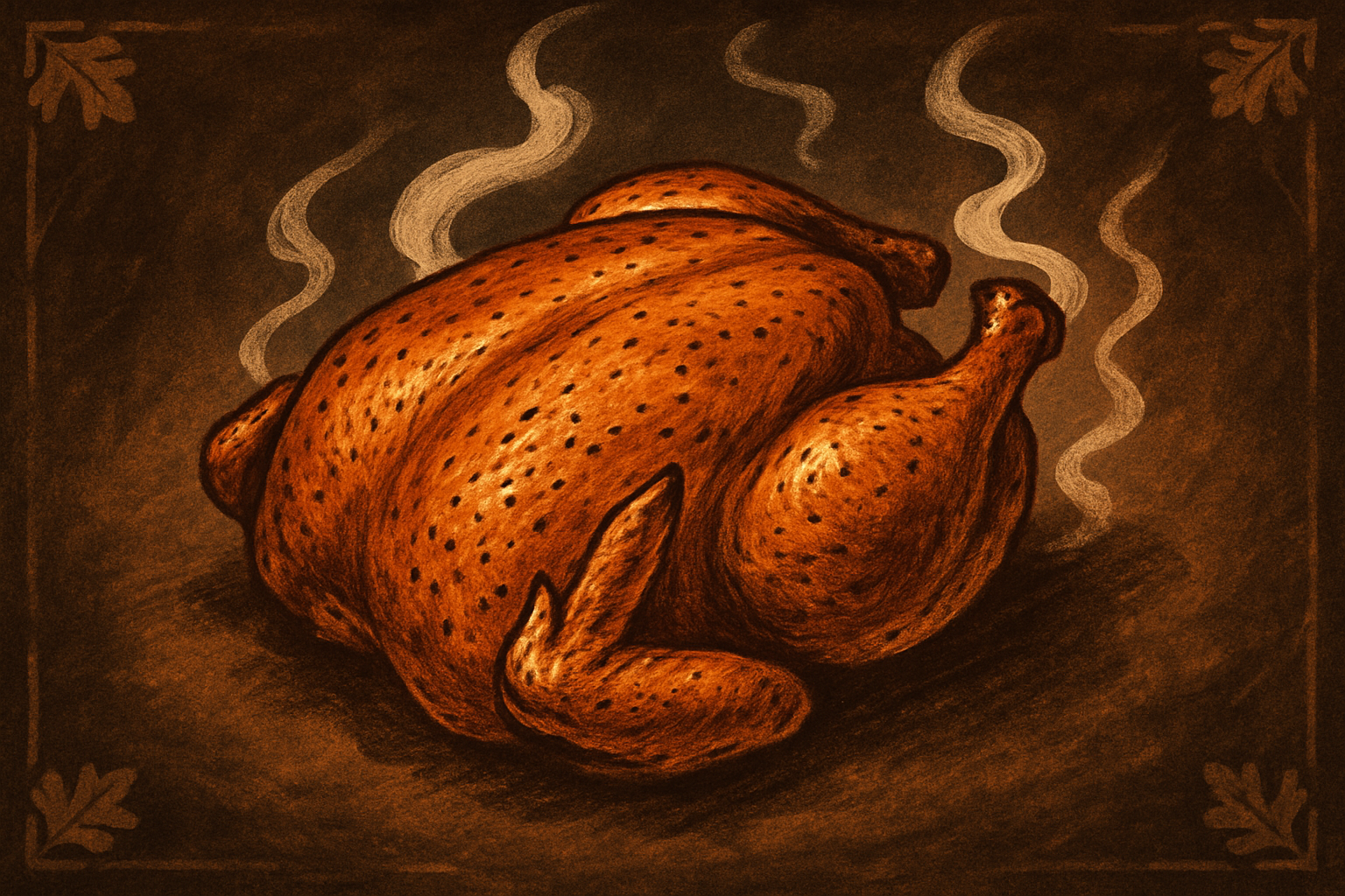 Illustration for Mae Mae's Sticky Peach-Honey Smoked Chicken