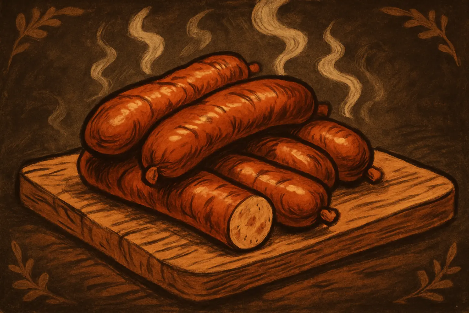 Illustration for Smoke your Bratwurst